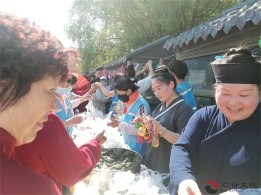 “缅怀先古，同品粽香”——青州市三官庙举办道教端午香囊粽子文化节活动